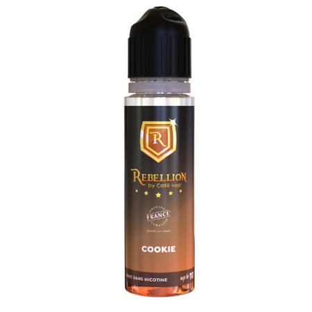 Rebellion  eliquide - Cookie  50ML - Up to 70ml- Origine France Garantie