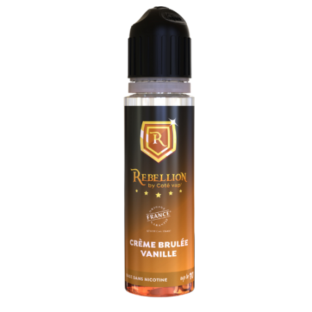 Rebellion  eliquide - Créme Brulée Vanille  50ML - Up to 70ml- Origine France Garantie