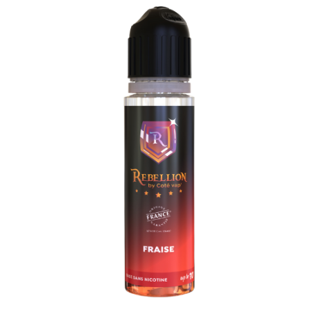 Rebellion  eliquide - Fraise  50ML - Up to 70ml- Origine France Garantie