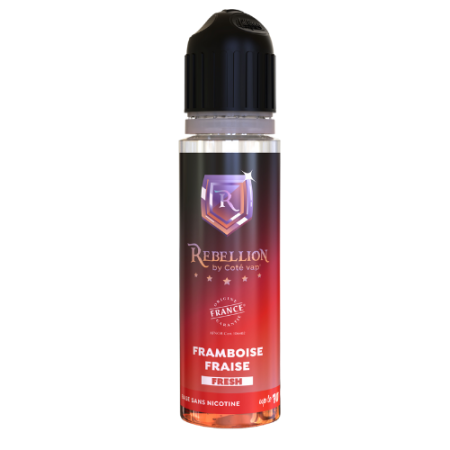 Rebellion  eliquide - Fraise - Framboise 50ML - Up to 70ml- Origine France Garantie