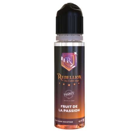 Rebellion  eliquide -Fruit de la passion 50ML - Up to 70ml- Origine France Garantie