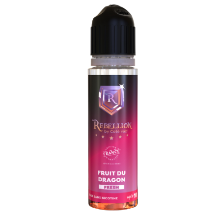 Rebellion  eliquide -Fruit du dragon Fresh 50ML - Up to 70ml- Origine France Garantie