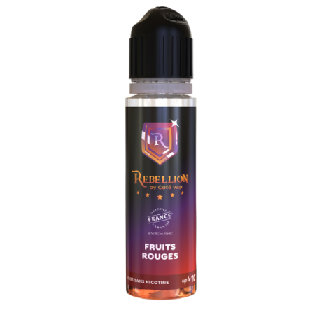 Rebellion  eliquide -Fruit Rouges 50ML - Up to 70ml- Origine France Garantie