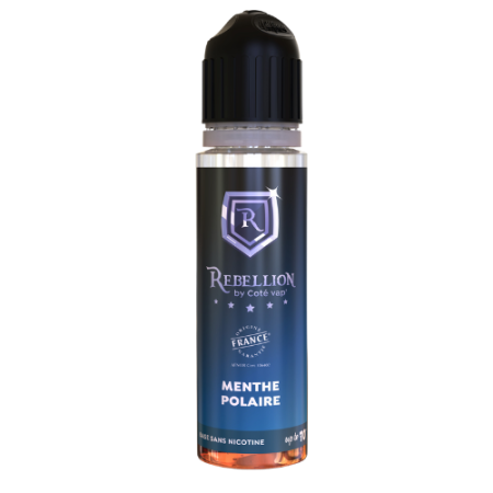 Rebellion  eliquide -Menthe Polaire 50ML - Up to 70ml- Origine France Garantie