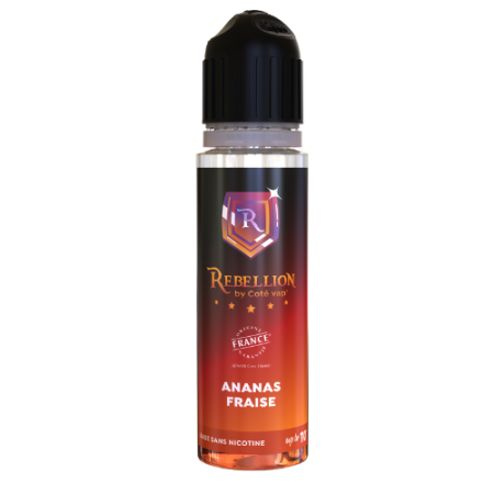 Rebellion  eliquide - Ananas Fraise  50ML - Up to 70ml- Origine France Garantie