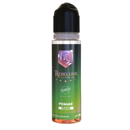 Rebellion  eliquide -Pomme Fresh 50ML - Up to 70ml- Origine France Garantie