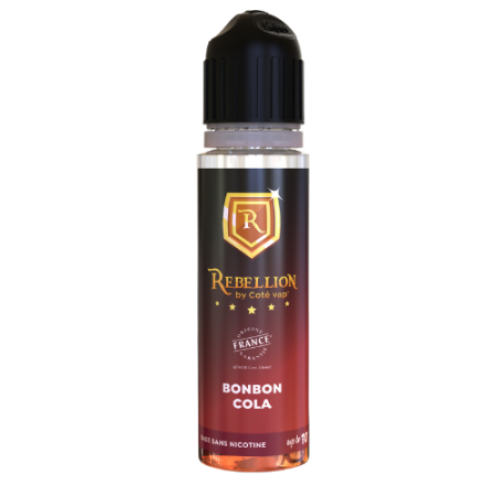 Rebellion  eliquide - Bonbon Cola  50ML - Up to 70ml- Origine France Garantie