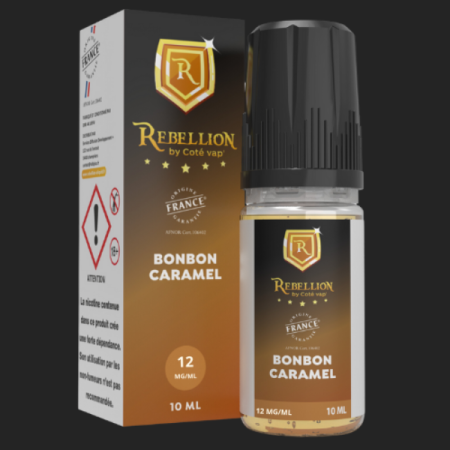 Rebellion eliquide - Bonbon Caramel 10 ml - Origine France Garantie Rebellion eliquide - Bonbon Caramel 10 ml - Origine France Garantie