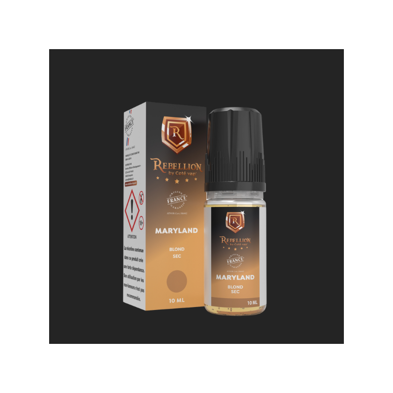 Rebellion eliquide -Maryland 10 ml - Origine France Garantie